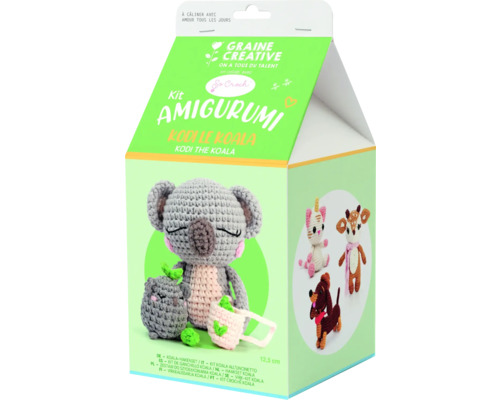 Set de croșetat Amigurumi Kodi koala pentru făcut acasă