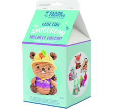 Set de croșetat amigurumi castor în ambalaj