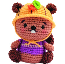 Ursuleț croșetat cu pălărie și pulover