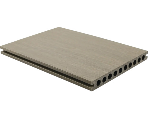 Profil WPC Konsta Nativo pentru terasă light grey 23x210x3000 mm Decking de terasă din material compozit lemn-plastic cu camere goale