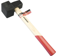 Ciocan de cauciuc cu mâner de lemn și o greutate de 1500 de grame