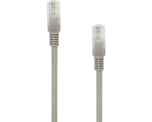 Cablu UTP Cat 5e Sbox 0,5m gri, conectori auriți Cablu de rețea cu conector RJ45