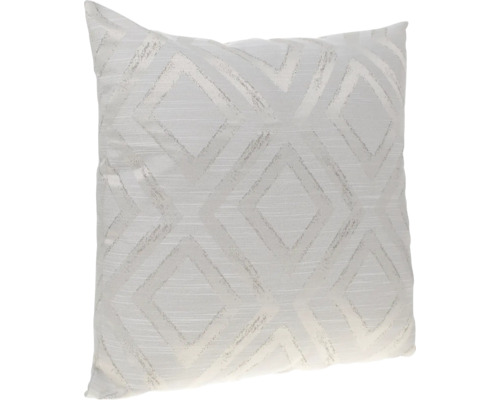 Pernă decorativă Giuseppe crem/gri 40x40 cm Pernă decorativă pătrată cu model geometric