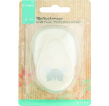 Ștanță pentru hârtie cu motiv fluture, diametru de aproximativ 2,5 centimetri