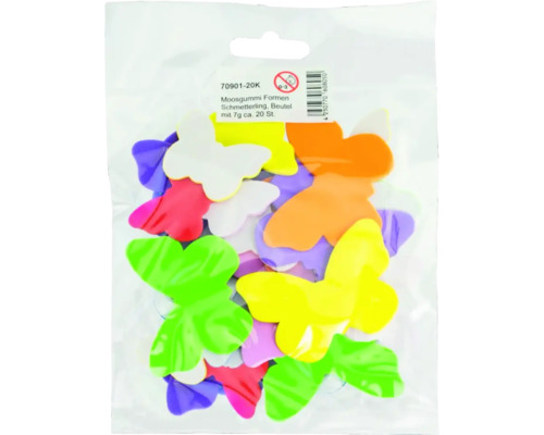 Fluturi din spumă în pungă, material de artizanat