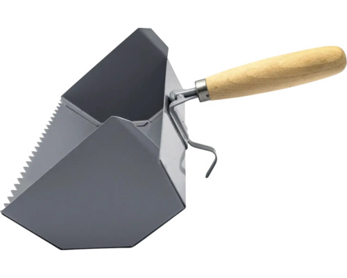 Gletieră de colț interioară cu mâner de lemn pentru construcții uscate