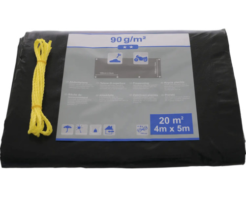 Prelată cu sfoară galbenă, 20 metri pătrați