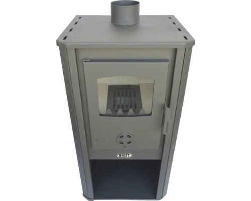 Șemineu cu fereastră de vizualizare și racord pentru coșul de fum