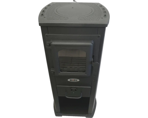 Șemineu pe lemne Blist Berna Lux S cu geam 5,3 kW negru/bej | HORNBACH