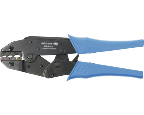 Clește de sertizat papuci izolați Högert 0,5-6 mm² tip E Cleste de sertizat terminale Högert pentru sertizarea terminalelor