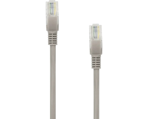 Cablu UTP Cat 5e Sbox 1m gri, conectori auriți Cablu de rețea gri cu conector RJ45