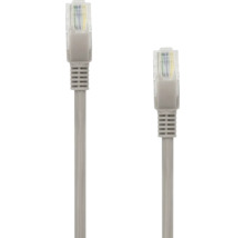 Cablu de rețea gri cu conectori RJ45