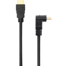 Cablu HDMI cu conector drept și în unghi drept