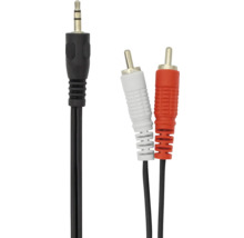 Cablu audio cu mufă jack de 3,5 milimetri la conectori RCA
