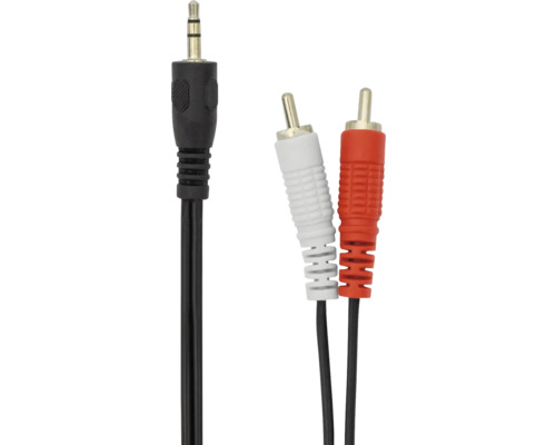 Cablu audio cu mufă jack de 3,5 milimetri la conectori RCA