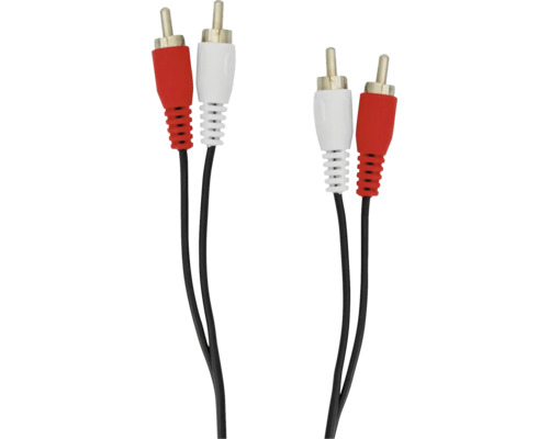 Cablu RCA cu conector roșu și alb