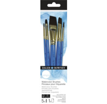 Set de pensule pentru acuarelă Daler Rowney, cinci pensule