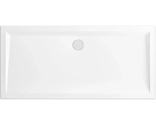 Cădiță duș dreptunghiulară Schulte, 80x170 cm, acril alb, incl. picioar și sifon scurgere Cădiță de duș rectangulară cu scurgere