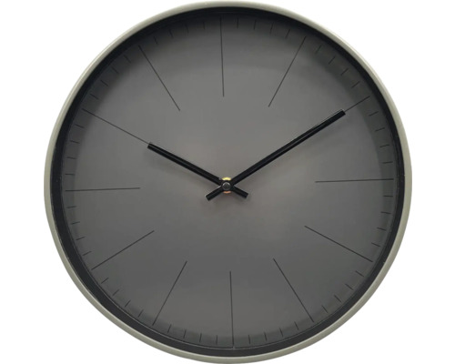 Ceas de perete gri/negru Ø 30 cm Ceas de perete cu design simplu