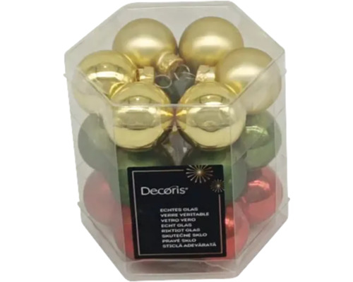 Pachet de globuri de Crăciun din sticlă