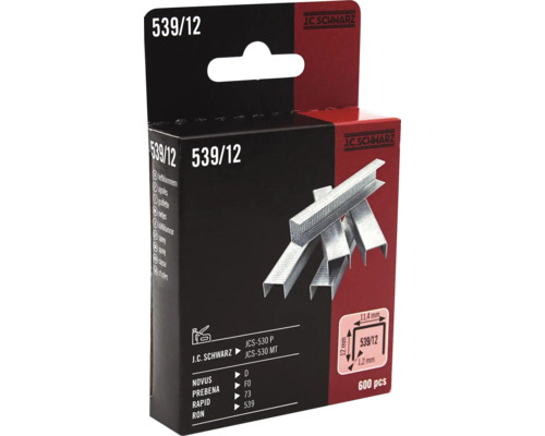 Capse zincate Jc Schwarz 539/12 600 buc. Capse J C Schwarz 539/12, 600 bucăți