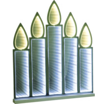 Lumânare decorativă cu LED cu cinci flăcări