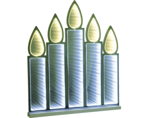 Lumânare decorativă cu LED cu cinci flăcări