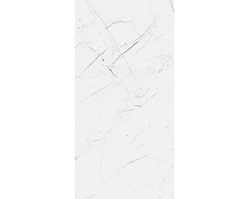 Gresie exterior / interior porțelanată glazurată rectificată Colmar alb 60x120 cm Model de gresie cu aspect de marmură