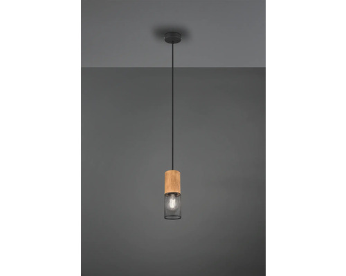 Lămpi suspendate cu abajur din lemn și metal