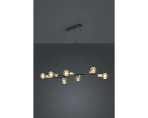 Lumină suspendată cu mai multe becuri și design modern