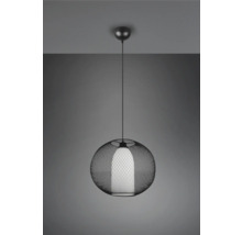 Lustr cu abajur sferic din plasă metalică