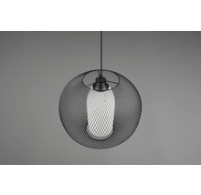 Lampa suspendată metalică cu abajur sferic din sârmă