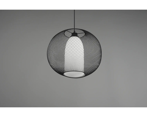 Lampa suspendată cu abajur din plasă de sârmă metalică