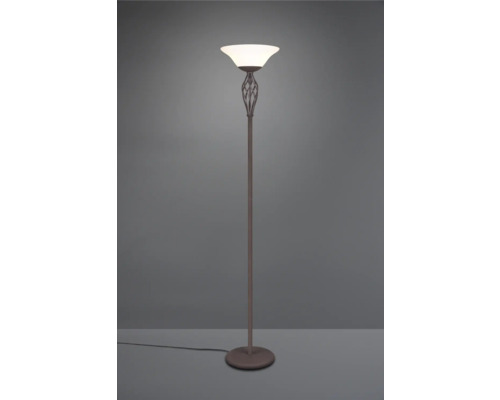 Lampă de podea cu abajur din sticlă pentru interior
