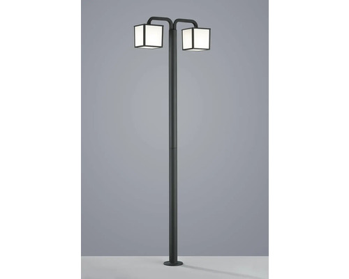 Lumină de exterior cu două capete de lampă pătrate