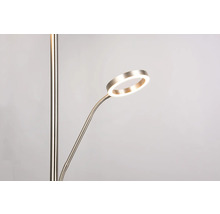 Lampă de podea cu cap de iluminare rotund și braț flexibil