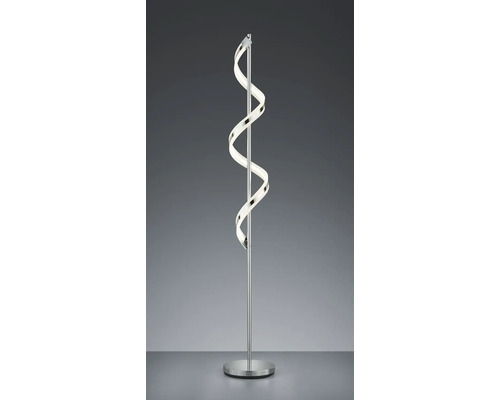 Lampă de podea cu bandă luminoasă spiralată și bază metalică