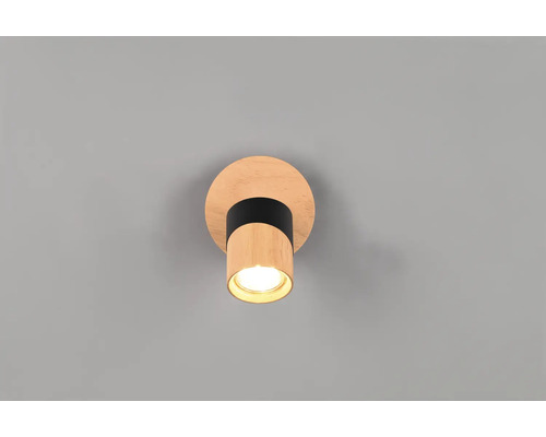 Lumină de tavan din lemn cu o lumină