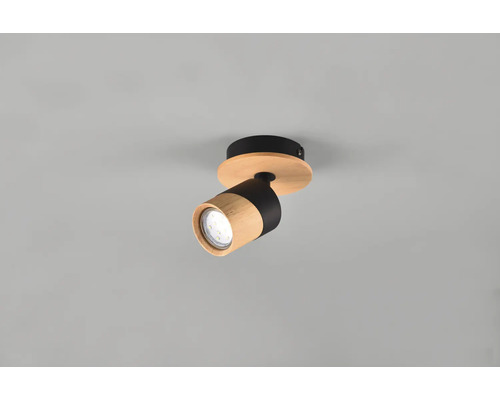 Lumină de tavan din lemn cu bec LED