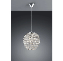 Lustr suspendat din cristal cu cristale în formă de picătură