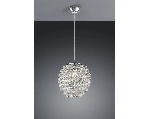 Lustr suspendat din cristal cu cristale în formă de picătură