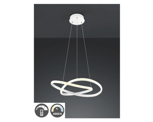 Lumină suspendată modernă cu două cercuri împletite