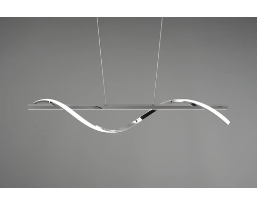 Lumină suspendată LED modernă cu design curbat.