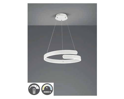 Lustr LED modern cu design inelar și luminozitate reglabilă