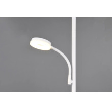 Lampă de podea albă cu gât flexibil pentru interior