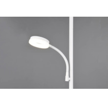 Lampă de podea albă cu lumină LED rotundă