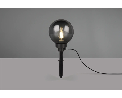 Lumină de grădină cu țăruș de pământ și abajur rotund