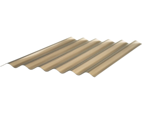 Policarbonat Esprit sinus 30/10 1200x780x0,6 mm bronz Placă ondulată din plastic