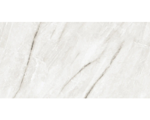 Gresie exterior / interior porțelanată glazurată rectificată Vivid Bianco 60x120 cm Placă ceramică cu aspect de marmură