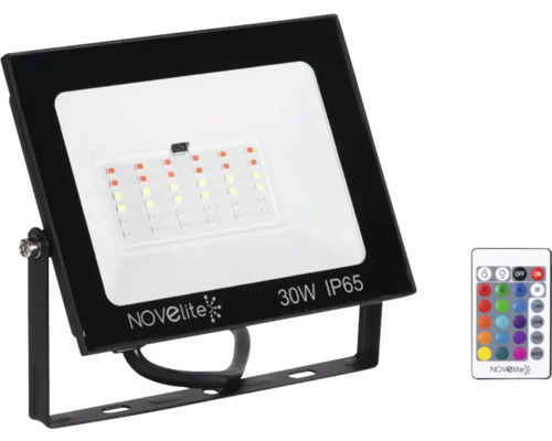 Reflector LED cu 30 wați și grad de protecție IP65, plus telecomandă